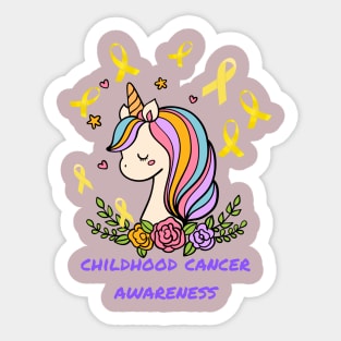 childhood cancer awareness Sticker